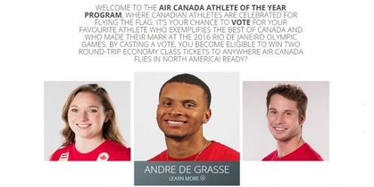 Vote for Air Canada&rsquo;s Athlete of the Year