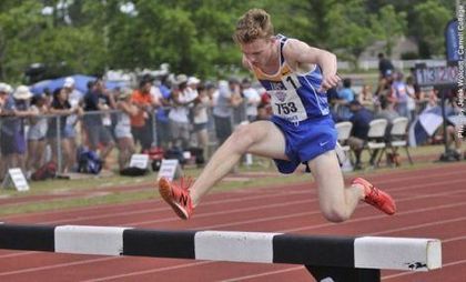 John Gay dominates 3000 metre steeplechase, crowned NAIA champion