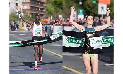 Kenya’s Kipkoech beats headwind to win second Times Colonist 10K