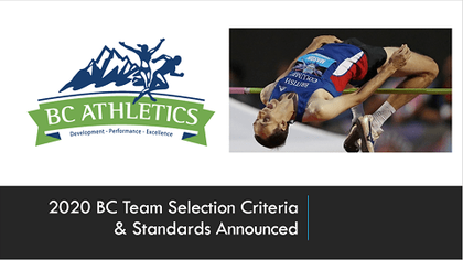 2020 BC Team Selection Criteria & Standards Released