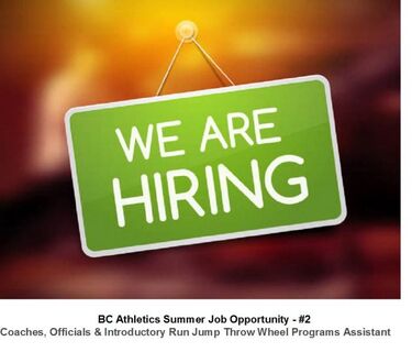 BC Athletics Summer Job Opportunity - #2