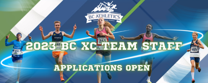 2023 BC Cross Country Team Staff Applications Open