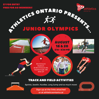 Athletics Ontario Presents the Junior Olympics