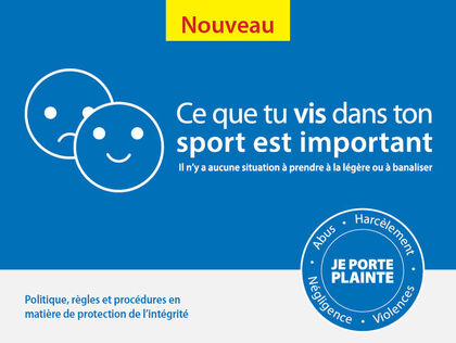 Protection de l'intégrité en contexte sportif : lancement d'une politique cadre