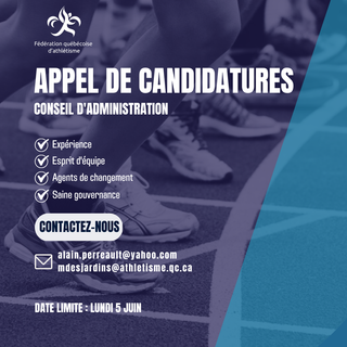 Appel de candidatures pour le conseil d'administration de la fqa