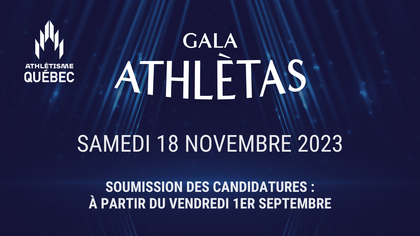 Gala athlètas 2023 : 18 novembre