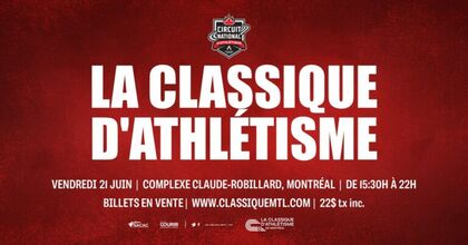 Communiqué de presse – La Classique d’athlétisme de retour à Montréal le 21 juin